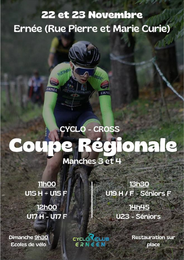 CYCLO-CROSS COUPE REGIONALE  MANCHE 3 ET 4 A ERNEE