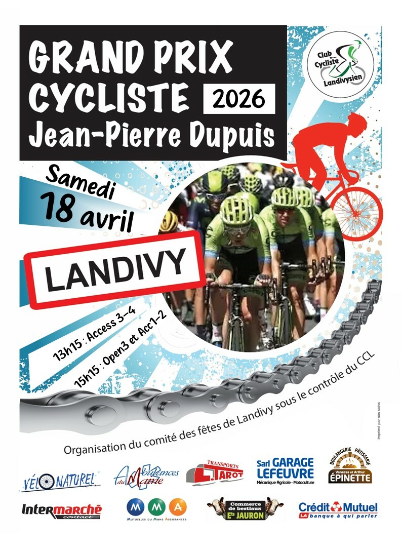 GRAND PRIX CYCLISTE JEAN PIERRE DUPUIS A LANDIVY  CHPT 53 OPEN 3