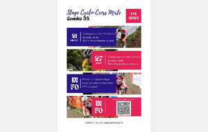 STAGE 53 DE CYCLO-CROSS LES 21 JUILLET ET 27 AOUT 2026