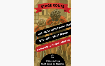 STAGE 53 ROUTE FEVRIER 2026 A ST DENIS DE GASTINES