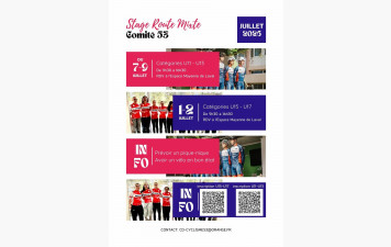 STAGES ROUTE D'ETE EN JUILLET 2026