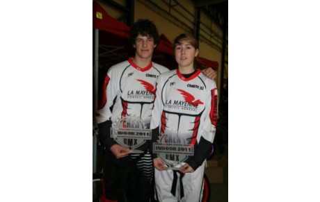 DEUX PODIUMS A L'INDOOR DE CAEN  BMX