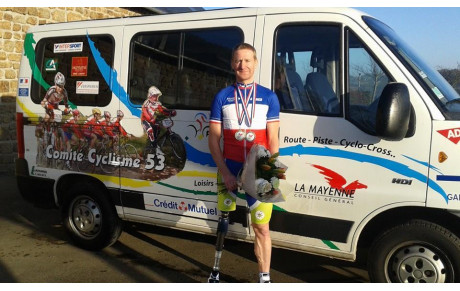 Stéphane BAHIER deux médailles au chpt de France piste à Bordeaux 