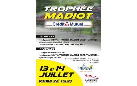 TROPHEE MADIOT CADET A RENAZE 13 ET 14 JUILLET 2016