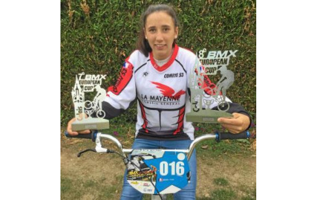 CHLOE BREHIN DANS LE TOP 3 EUROPEEN EN BMX