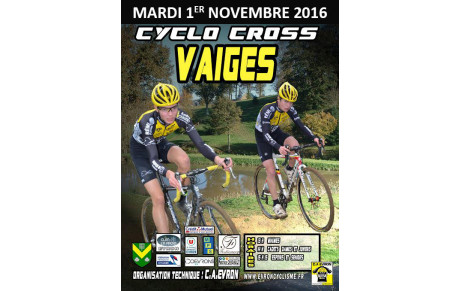 CYCLO-CROSS DE VAIGES LE 01ER NOVEMBRE 2016