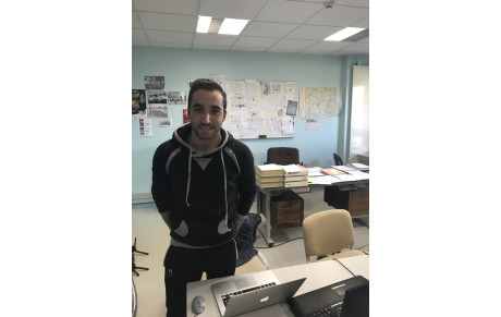 Brivael CELERIER EN SERVICE CIVIQUE AU COMITE CYCLISME 53