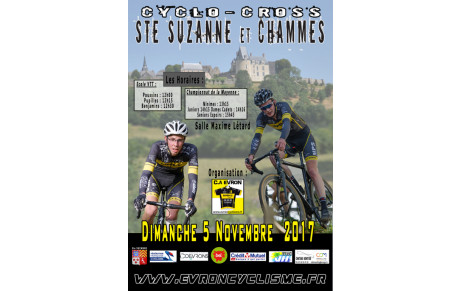CHAMPIONNAT DE LA MAYENNE DE CYCLO-CROSS A STE SUZANNE ET CHAMMES