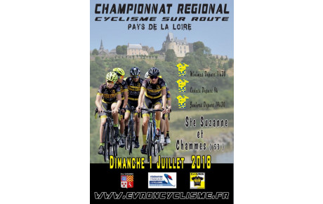 CHAMPIONNAT REGIONAL ROUTE  A STE SUZANNE LE DIMANCHE 1ER JUILLET 2018