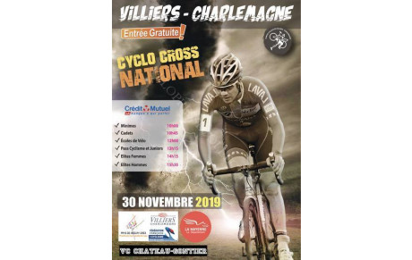 CYCLO-CROSS NATIONAL A VILLIERS CHARLEMAGNE SAMEDI 30 NOVEMBRE