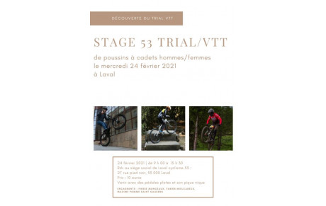 STAGE 53 VTT TRIAL A LAVAL MERCREDI 24 FEVRIER 2021