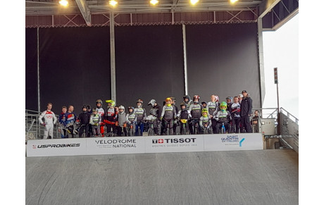 DEPLACEMENT SUR LA PISTE DE BMX DU POLE OLYMPIQUE A ST QUENTIN