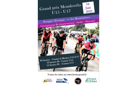 CHAMPIONNAT 53/72 ROUTE U15-U17 A PARIGNE L 'EVEQUE LE DIMANCHE 4 JUIN 2023