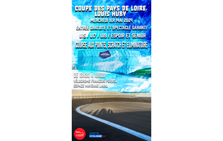 COUPE REGIONALE SUR PISTE LE 1ER MAI SUR LE VELODROME FRANCOIS PERVIS ESPACE MAYENNE 