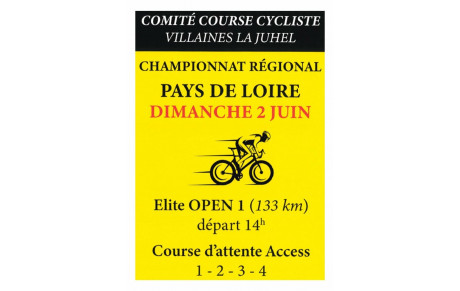 CHAMPIONNAT REGIONAL ELITE  OPEN 1 A VILLAINES LA JUHEL LE 2 JUIN 2024
